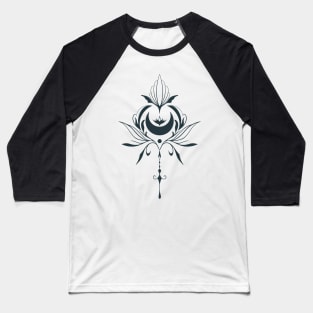 Hand Drawn Mystical Moon Baseball T-Shirt